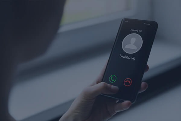 Individual Receiving a Call from an Unknown Threat Actor
